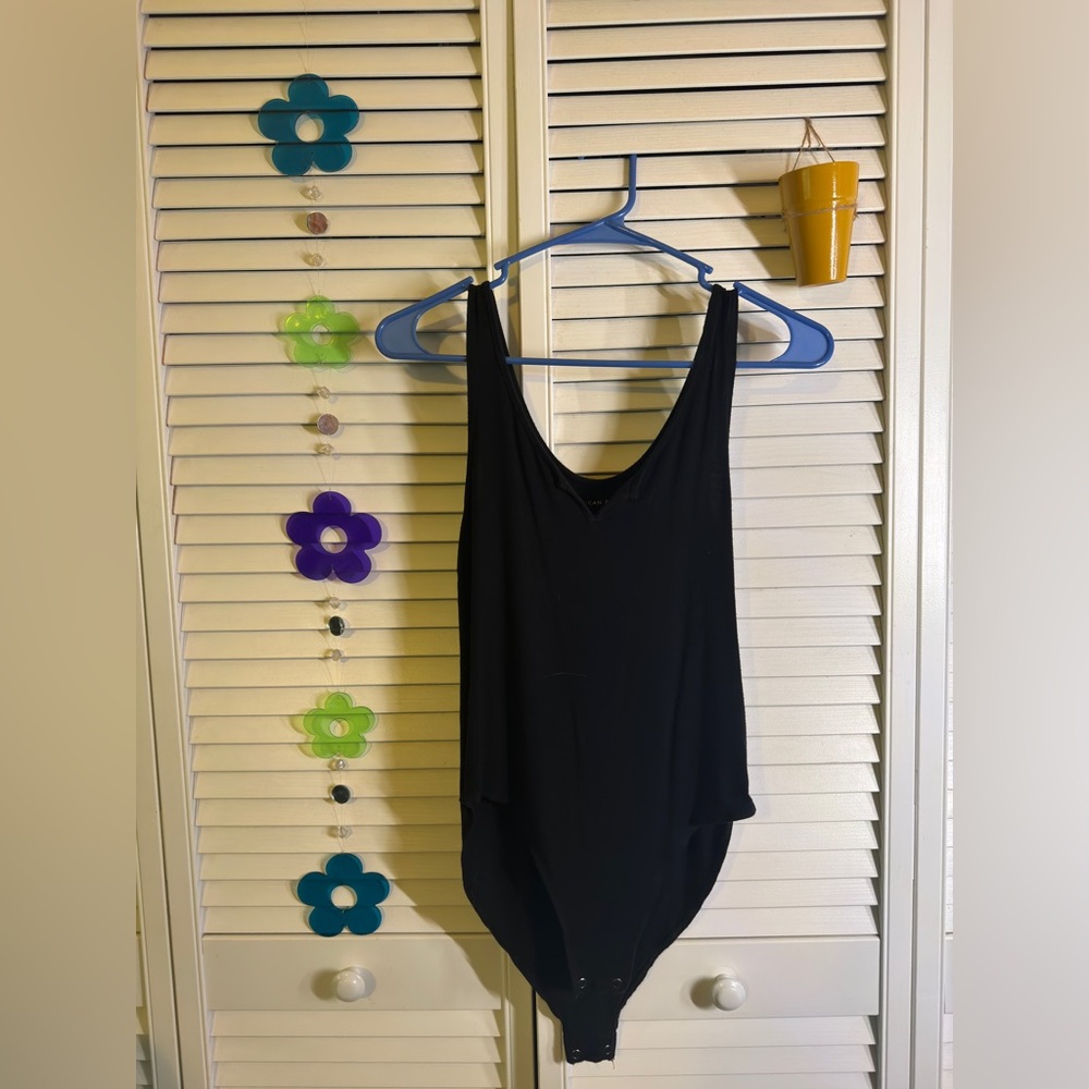 Super Soft American Eagle Black Bodysuit Tank